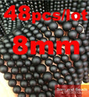 5A Quality !  Black Dull Polish Matte Onyx Agata Round natural stone Beads 16"/Strand 4 6 8 10 12 14 MM Pick Size  No.BOB01