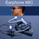 PPT Earpiece Headset Mic for Baofeng UV-5r BF-888s UV-82 GT-3TP GT-3 Kenwood TK3107 Walkie Talkie Two Way Radio Accessories
